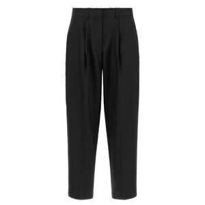 Gianluca Capannolo Black Wool Cropped Women's Pants